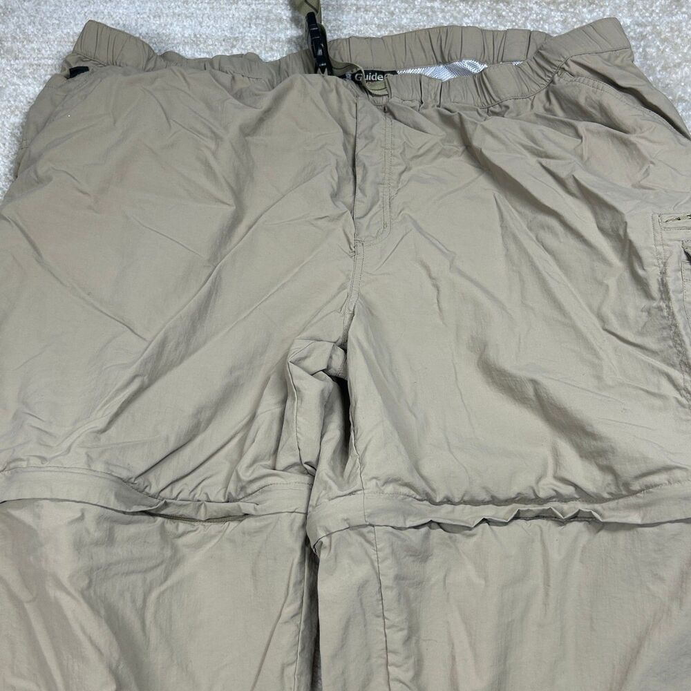 Guide Series Pants Mens 50 Zip Off Convertible Hiking Cargo Khaki Nylon Outdoor